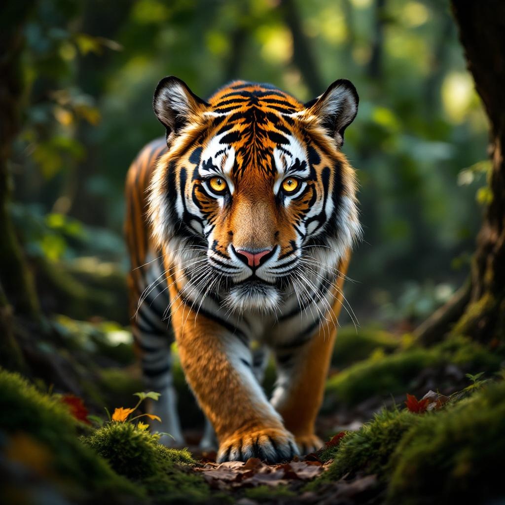 Majestic tiger in the forest